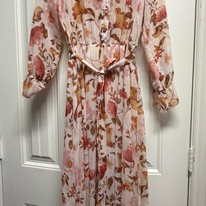 Floral Long Sleeve Dress